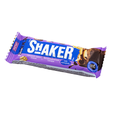 Բատոն «FitnesShock Shaker Protein» ընկույզ, չամիչ, առանց շաքար 35գ