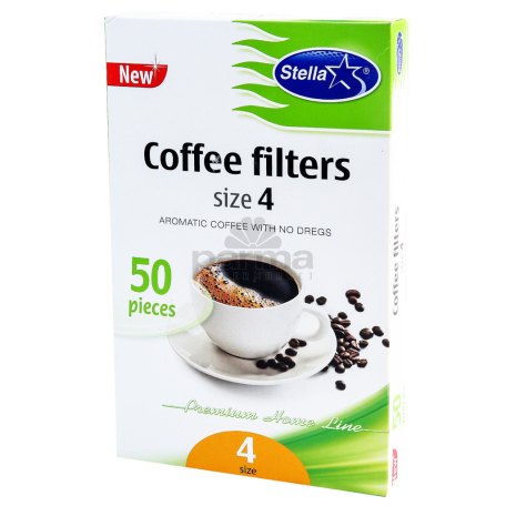 Фильтры для кофе `Stella N4` 50шт.