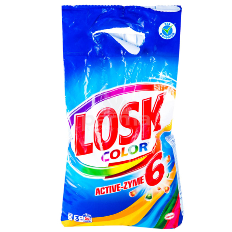 Լվացքի փոշի «Losk Color Active Zyme» ավտոմատ 2.7կգ