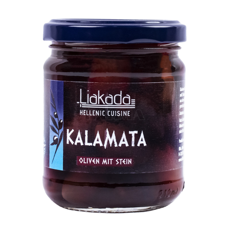 Ձիթապտուղ «Liakada» Կալամատա, կորիզով 190գ