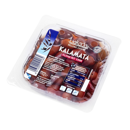 Ձիթապտուղ «Liakada» Կալամատա, կորիզով 170գ