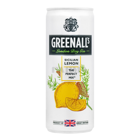 Ջին «Greenall`s Sicilian Lemon» 250մլ