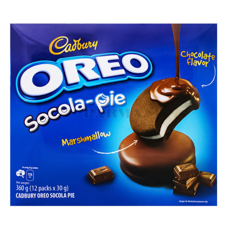 Թխվածքաբլիթ «Cadbury Oreo Socola-Pie» 360գ