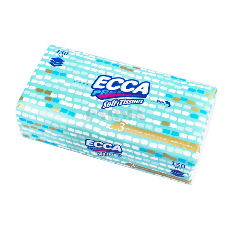 Անձեռոցիկ «Ecca Premium» եռաշերտ 150հատ