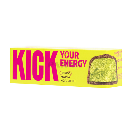 Բատոն «Kick Your Energy» կարամելային, կոկոս, մատչա թեյ, առանց գլյուտեն 45գ