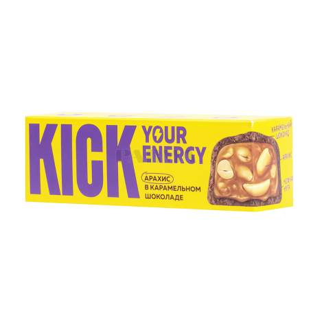 Բատոն «Kick Your Energy» կարամելային, գետնանուշ, առանց գլյուտեն 45գ