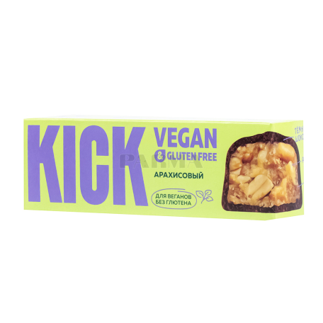 Բատոն «Kick Vegan» գետնանուշ, առանց գլյուտեն 45գ