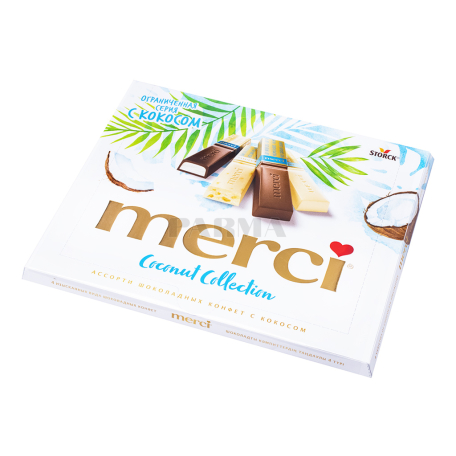Շոկոլադե կոնֆետներ «Merci» կոկոս 250գ