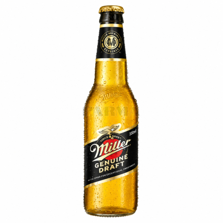 Beer "Miller Genuine Draft Lager" light 500ml