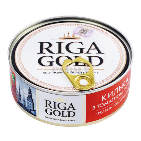 Անձրուկ «Riga Gold» տոմատի սոուսով 240գ