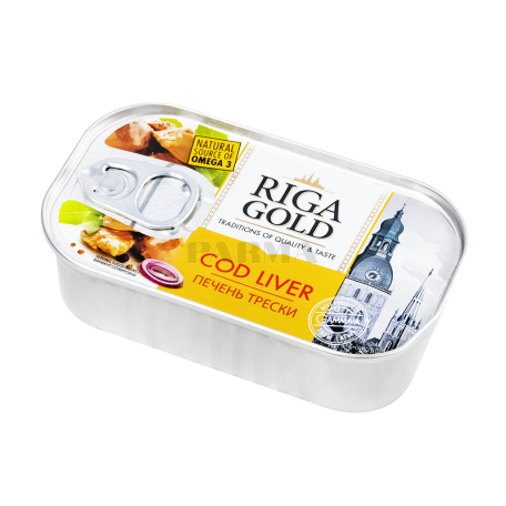 Ձողաձկան լյարդի պահածո «Riga Gold» 121գ