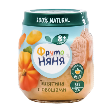 Խյուս «Фруто Няня» հորթի միս, բանջարեղեն 100գ