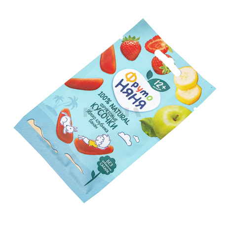 Մրգային կտորներ «Фруто Няня» խնձոր, բանան, ելակ 15գ