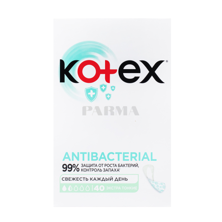 Միջադիր «Kotex Antibacterial» ամենօրյա 40հատ