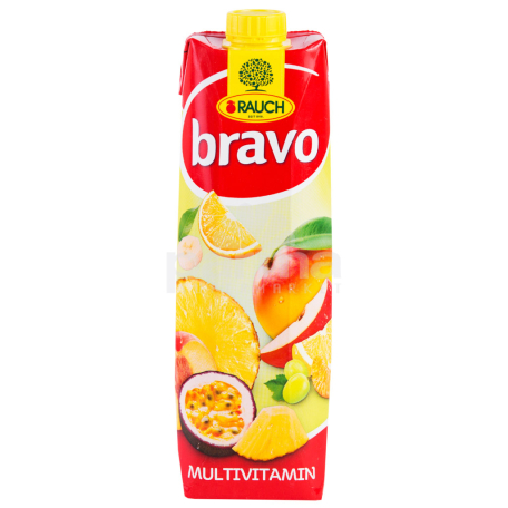 Натуральный сок `Bravo` мультивитамин 1л