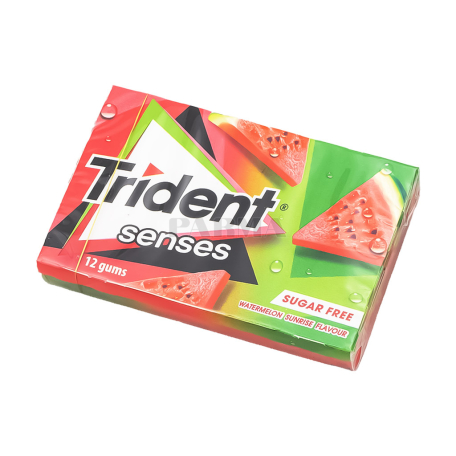 Մաստակ «Trident Senses» ձմերուկ, առանց շաքար 23գ