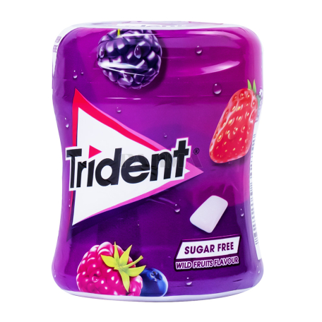 Մաստակ «Trident» հատապտուղներ, առանց շաքար 82.6գ