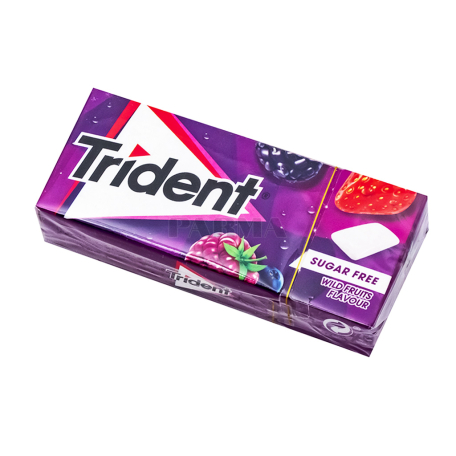Մաստակ «Trident» հատապտուղներ, առանց շաքար 14գ