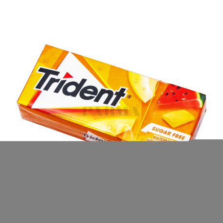 Մաստակ «Trident» ձմերուկ, սեխ, առանց շաքար 14գ