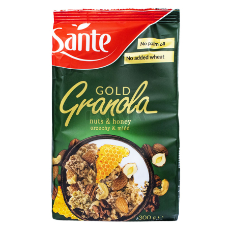 Գրանոլա «Sante Gold» ընկուզներ, մեղր 300գ