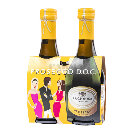 Գինի փրփրուն «La Gioiosa Prosecco Doc» սպիտակ 2հատ 200մլ