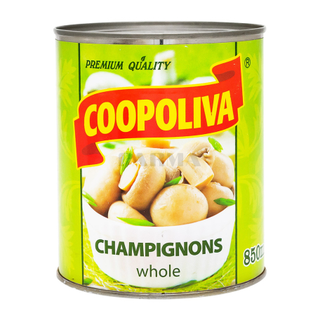 Pickled champignons "Coopoliva" whole 800g