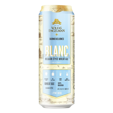 Գարեջուր «Volfas Engelman Blanc» բաց 568մլ