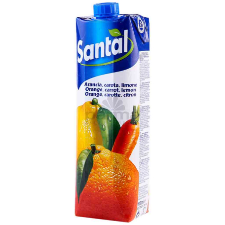 Натуральный сок `Santal ACE` апельсин, морковь, лимон 1л
