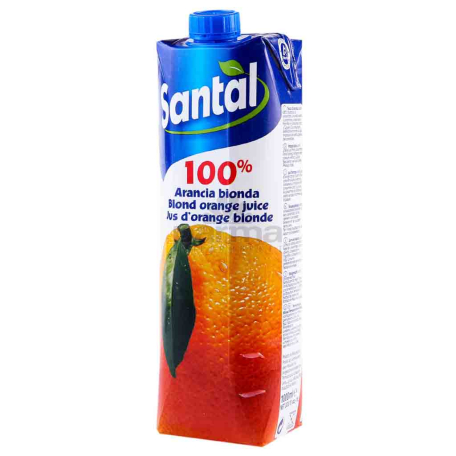 Натуральный сок `Santal` апельсин 1л