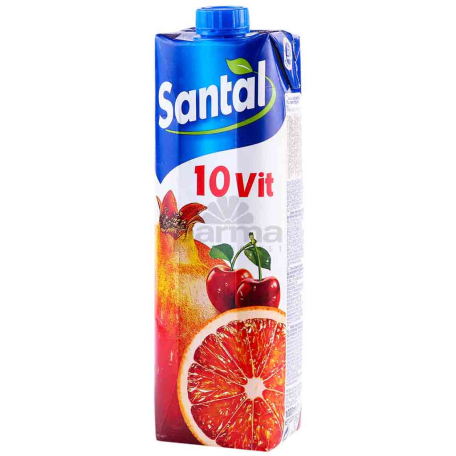 Հյութ բնական «Santal 10vit» 1լ