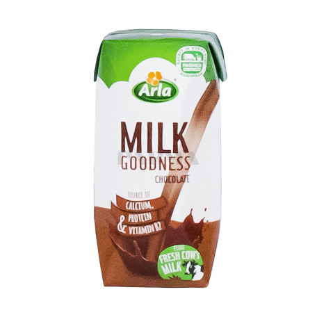 Կաթ «Arla Goodness» շոկոլադե 3.2% 200մլ