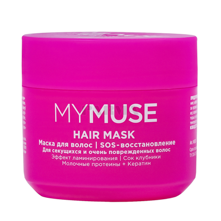 Դիմակ մազի «MyMuse SOS» ամրացնող, ելակ 300մլ