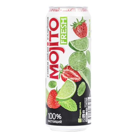 Զովացուցիչ ըմպելիք «Mojito Fresh» ելակ, լայմ 450մլ