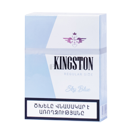 Ծխախոտ «Kingston Regular Size Sky Blue»