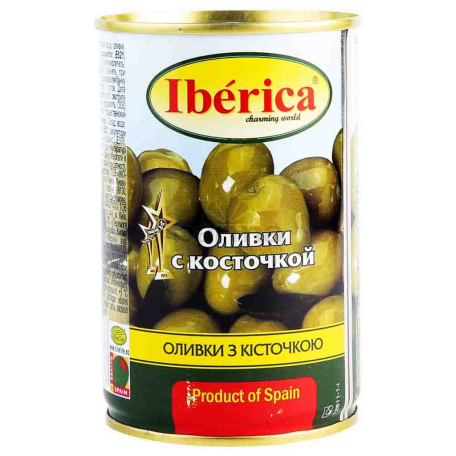 Оливки `Iberica` зеленые 300г
