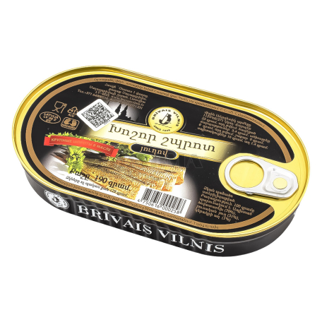 Sprats "Brivais Vilnis" smoked, in oil 190g