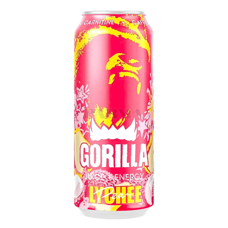 Էներգետիկ ըմպելիք «Gorilla» լիչի 330մլ