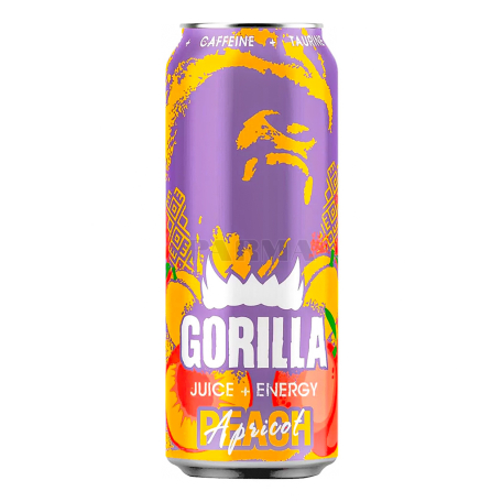 Էներգետիկ ըմպելիք «Gorilla» ծիրան, դեղձ 450մլ