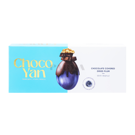 Շոկոլադե կոնֆետներ «Choco Yan» սև սալորաչիր, ընկույզ 230գ