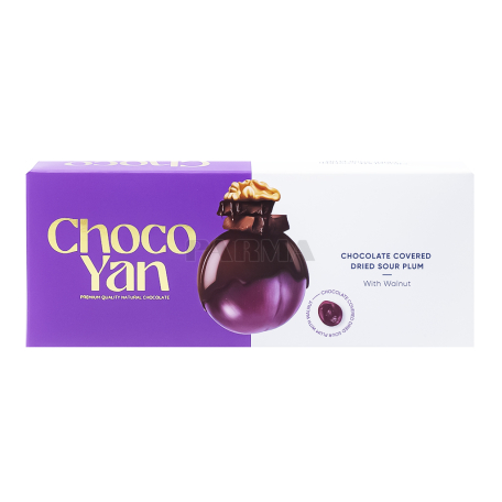Շոկոլադե կոնֆետներ «Choco Yan» կարմիր սալորաչիր, ընկույզ 230գ