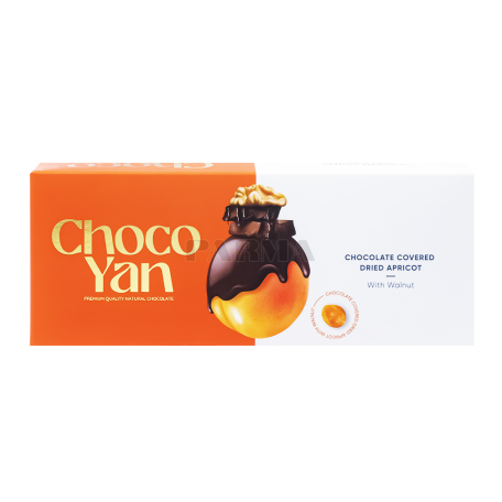 Շոկոլադե կոնֆետներ «Choco Yan» ծիրանաչիր, ընկույզ 230գ