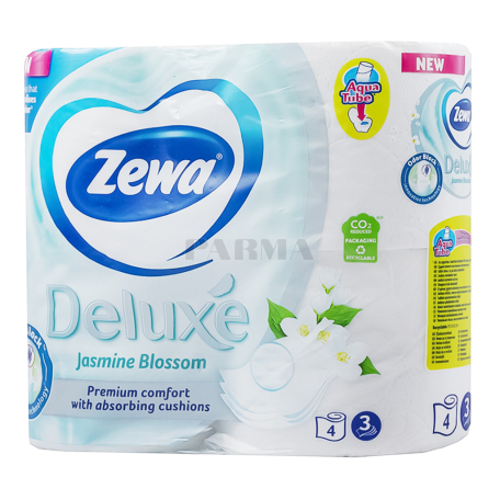 Զուգարանի թուղթ «Zewa Deluxe» եռաշերտ, հասմիկ 4հատ