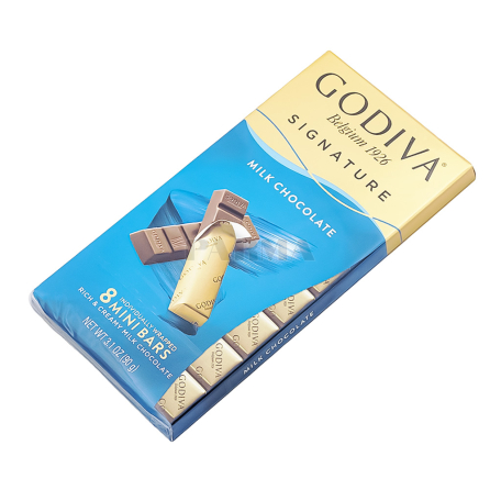 Շոկոլադե սալիկ «Godiva Signature» կաթնային 8հատ 90գ