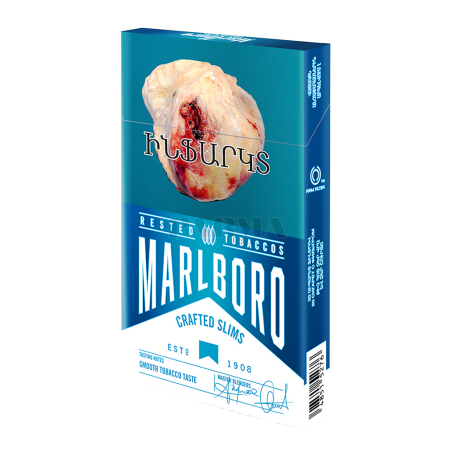 Ծխախոտ «Marlboro Crafted Slims Blue»