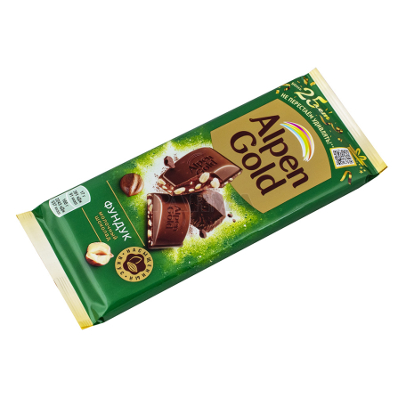 Շոկոլադե սալիկ «Alpen Gold» պնդուկ 80գ