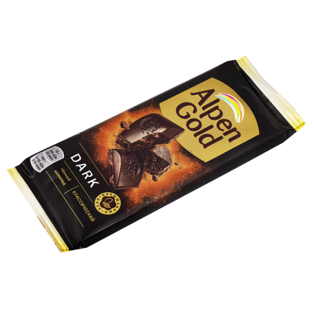 Շոկոլադե սալիկ «Alpen Gold» մուգ շոկոլադ 80գ
