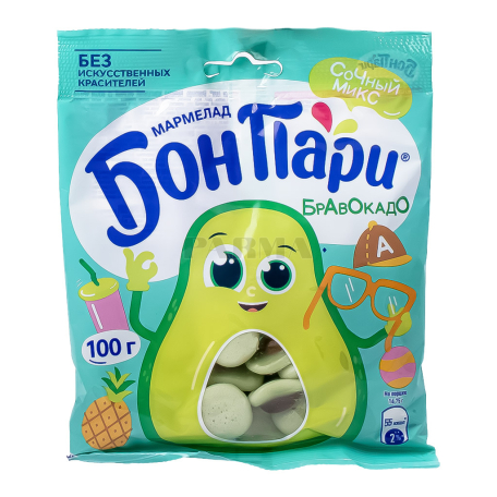 Marmalade candies "Bonpari Bravocado" fruity 100g