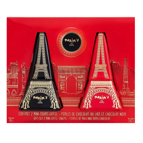 Շոկոլադե կոնֆետներ «Maxim`s De Paris Mini Eiffel» կաթնային, մուգ 80գ