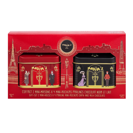 Շոկոլադե կոնֆետներ «Maxim`s De Paris Mini Houses» հավաքածու 40գ