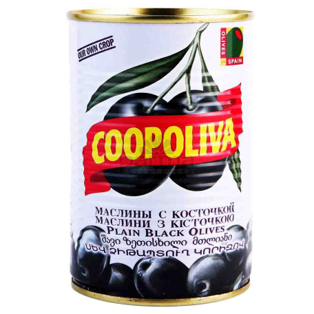 Ձիթապտուղ «Coopoliva» սև 425մլ